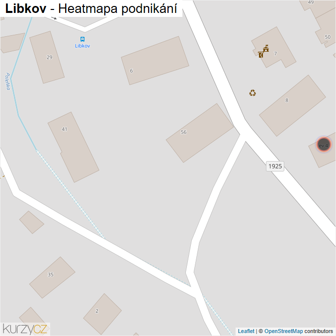 Mapa Libkov - Firmy v obci.