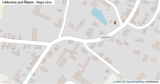 Libkovice pod Řípem - mapa obce