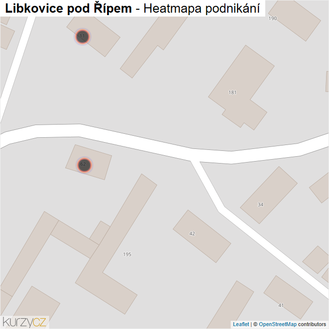 Mapa Libkovice pod Řípem - Firmy v obci.