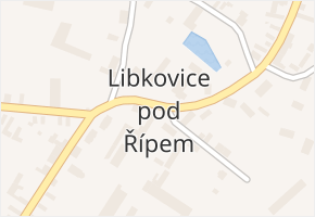 Libkovice pod Řípem v obci Libkovice pod Řípem - mapa části obce