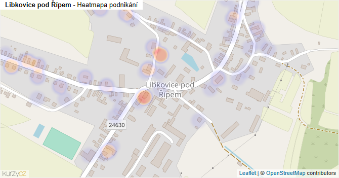 Libkovice pod Řípem - mapa podnikání