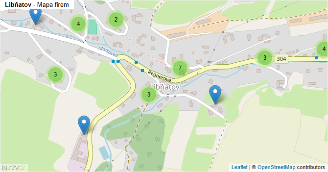 Libňatov - mapa firem