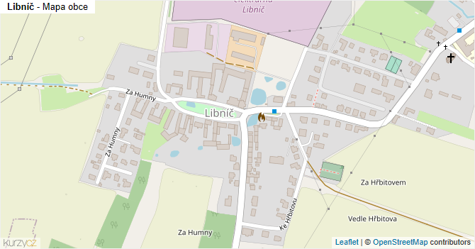 Libníč - mapa obce