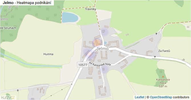 Jelmo - mapa podnikání