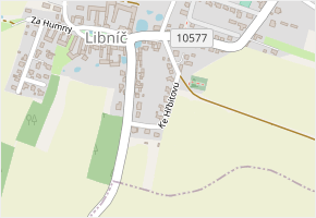Ke Hřbitovu v obci Libníč - mapa ulice