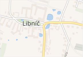 Libníč v obci Libníč - mapa části obce