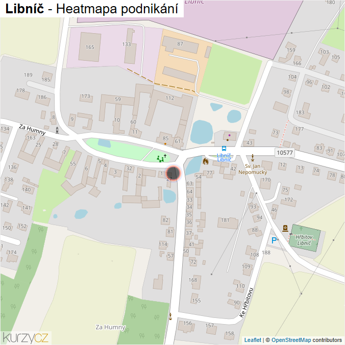 Mapa Libníč - Firmy v ulici.