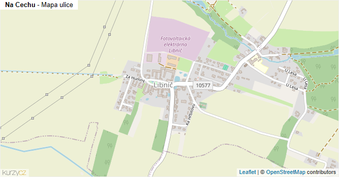 Na Cechu - mapa ulice