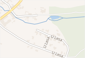 U Lesa v obci Libníč - mapa ulice