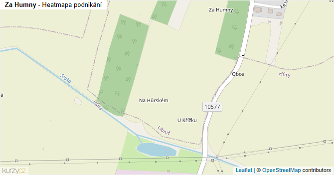 Za Humny - mapa podnikání