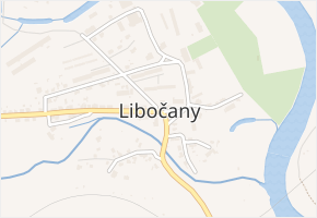 Libočany v obci Libočany - mapa části obce