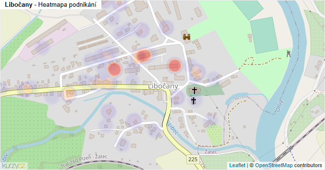 Libočany - mapa podnikání
