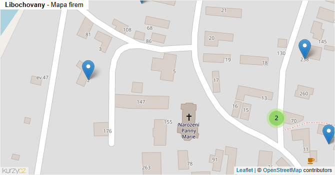 Libochovany - mapa firem
