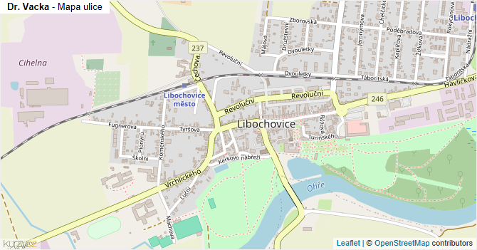 Dr. Vacka - mapa ulice