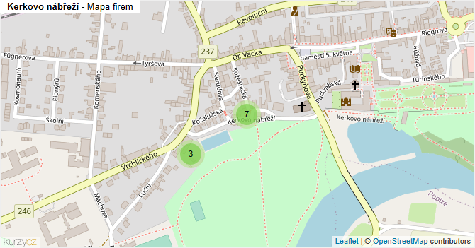Kerkovo nábřeží - mapa firem