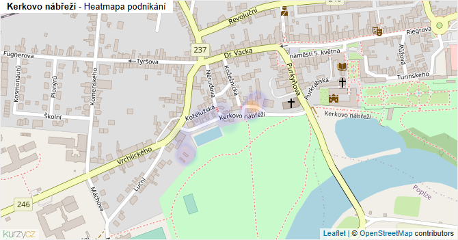 Kerkovo nábřeží - mapa podnikání