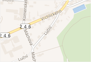 Luční v obci Libochovice - mapa ulice