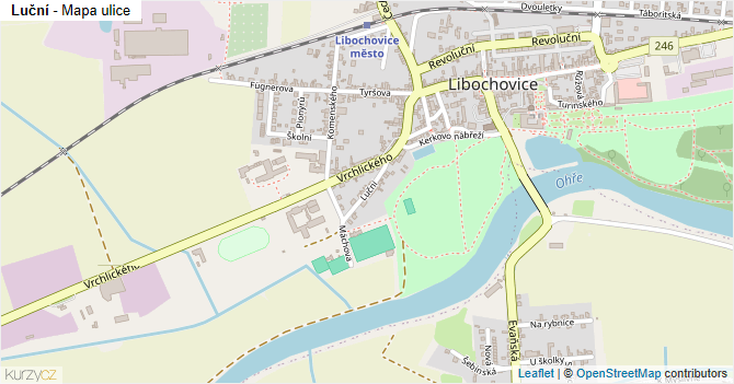 Luční - mapa ulice