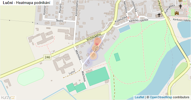 Luční - mapa podnikání