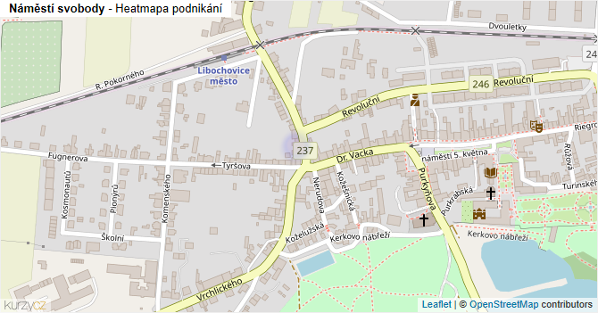 Náměstí svobody - mapa podnikání