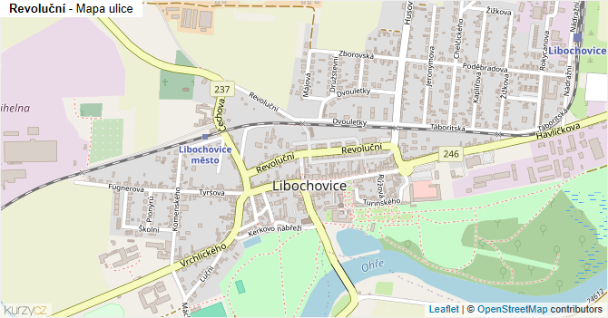 Revoluční - mapa ulice