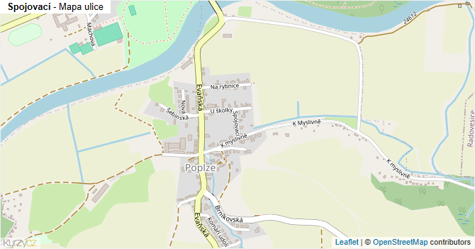 Spojovací - mapa ulice