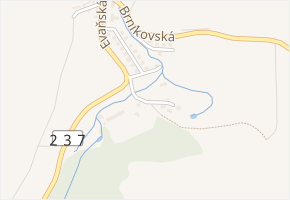 U mlýna v obci Libochovice - mapa ulice