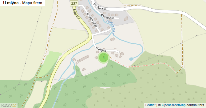 U mlýna - mapa firem