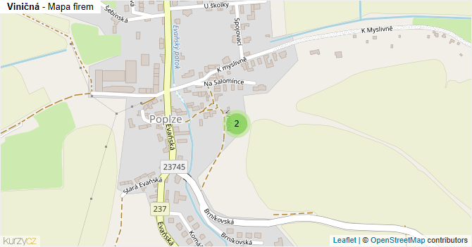 Viničná - mapa firem