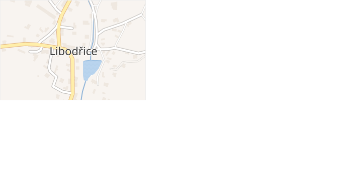 Libodřice v obci Libodřice - mapa části obce