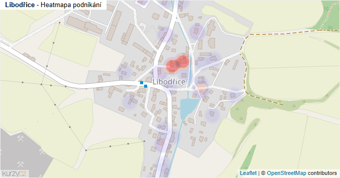 Libodřice - mapa podnikání