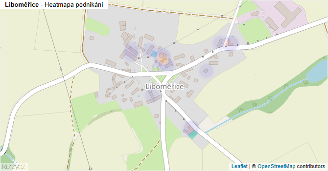 Liboměřice - mapa podnikání