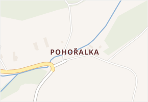 Pohořalka v obci Liboměřice - mapa části obce
