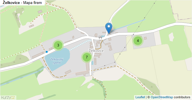 Želkovice - mapa firem