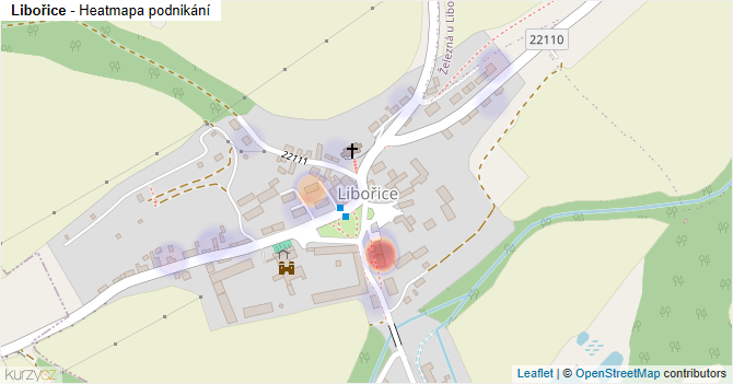 Libořice - mapa podnikání