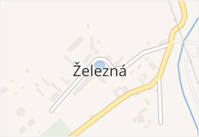 Železná v obci Libořice - mapa části obce