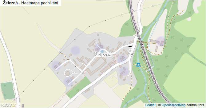 Železná - mapa podnikání