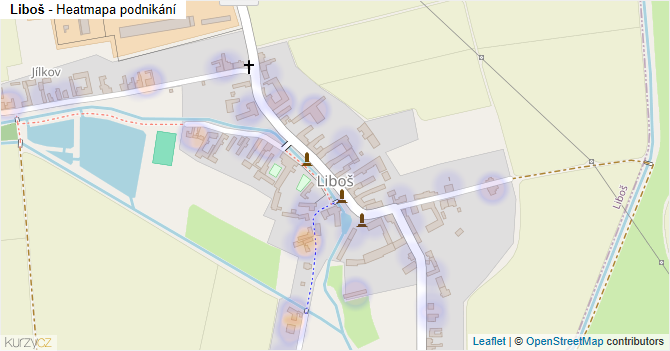 Liboš - mapa podnikání