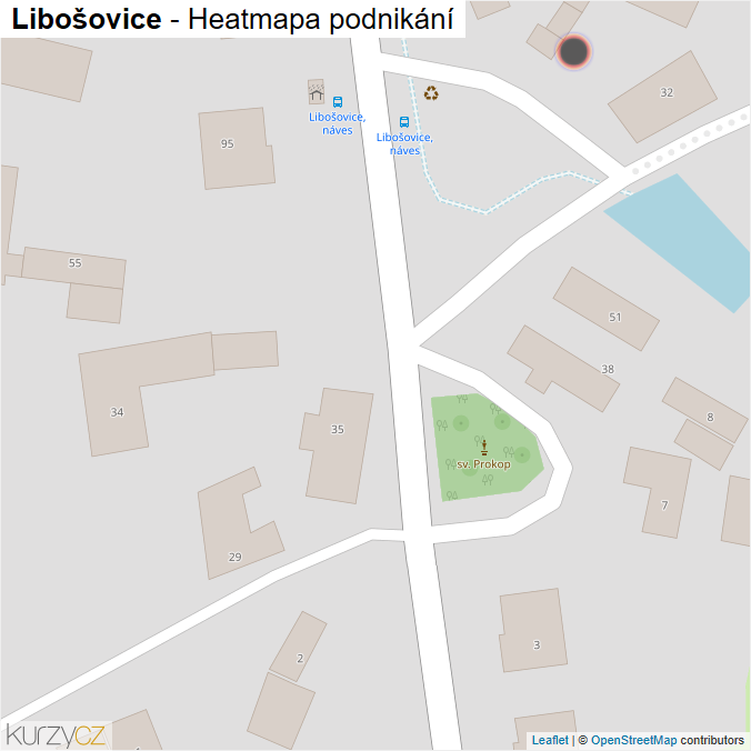 Mapa Libošovice - Firmy v obci.