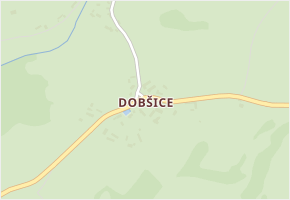 Dobšice v obci Libošovice - mapa části obce