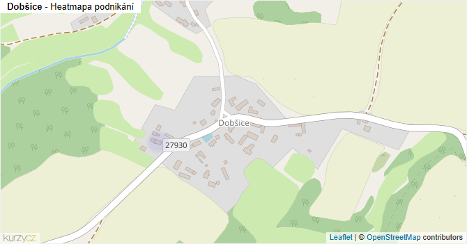 Dobšice - mapa podnikání