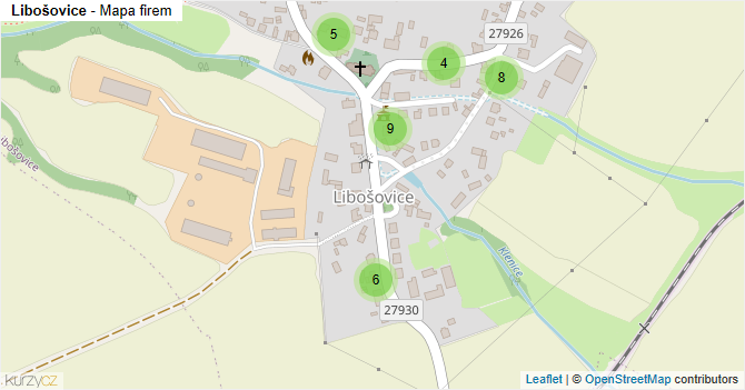 Libošovice - mapa firem