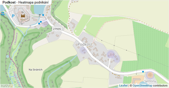 Podkost - mapa podnikání
