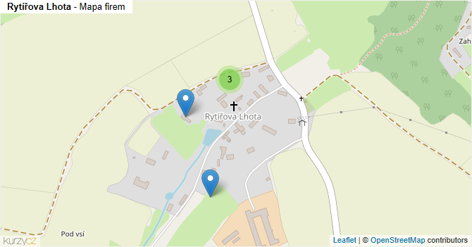 Rytířova Lhota - mapa firem