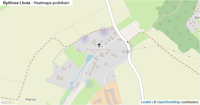 Rytířova Lhota - mapa podnikání