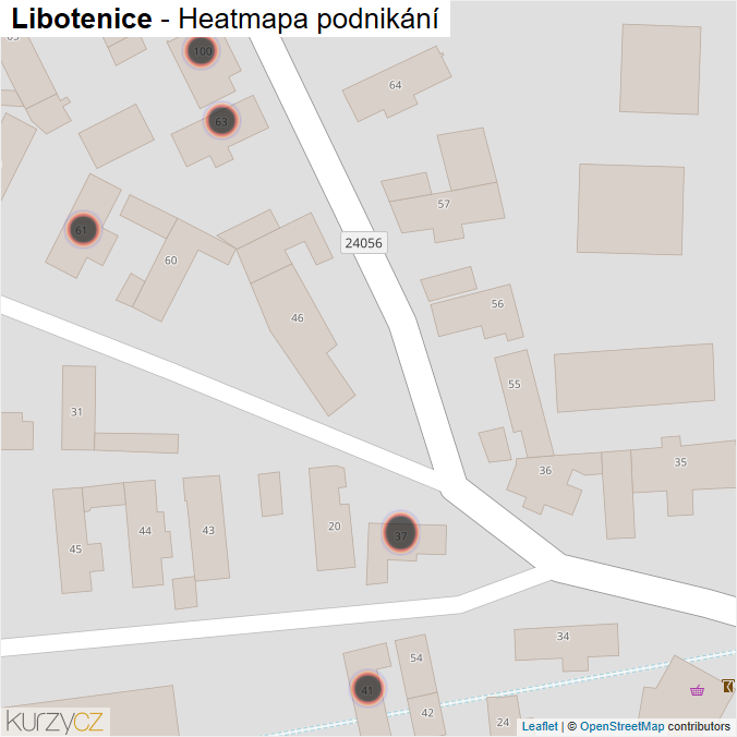 Mapa Libotenice - Firmy v obci.