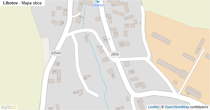 Libotov - mapa obce