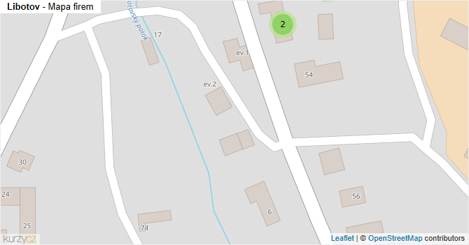 Libotov - mapa firem