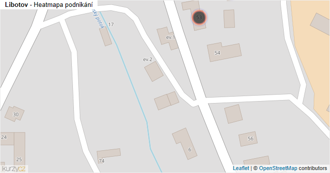 Libotov - mapa podnikání
