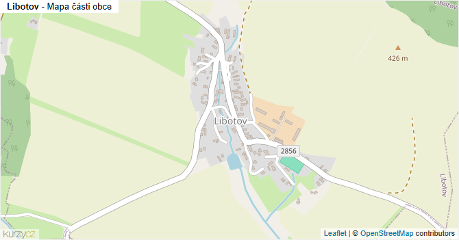 Libotov - mapa části obce